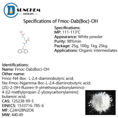 Factory FMOC-DAB(BOC)-OH cas 125238-99-5 in stock