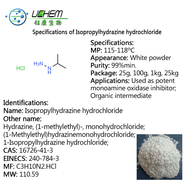 High purity Isopropylhydrazine hydrochloride cas 16726-41-3