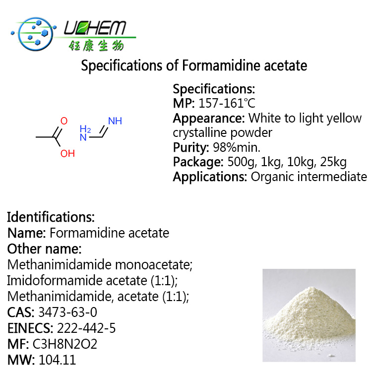 China Factory Supply Formamidine acetate / Methanimidamide(9CI) / FAA CAS 3473-63-0