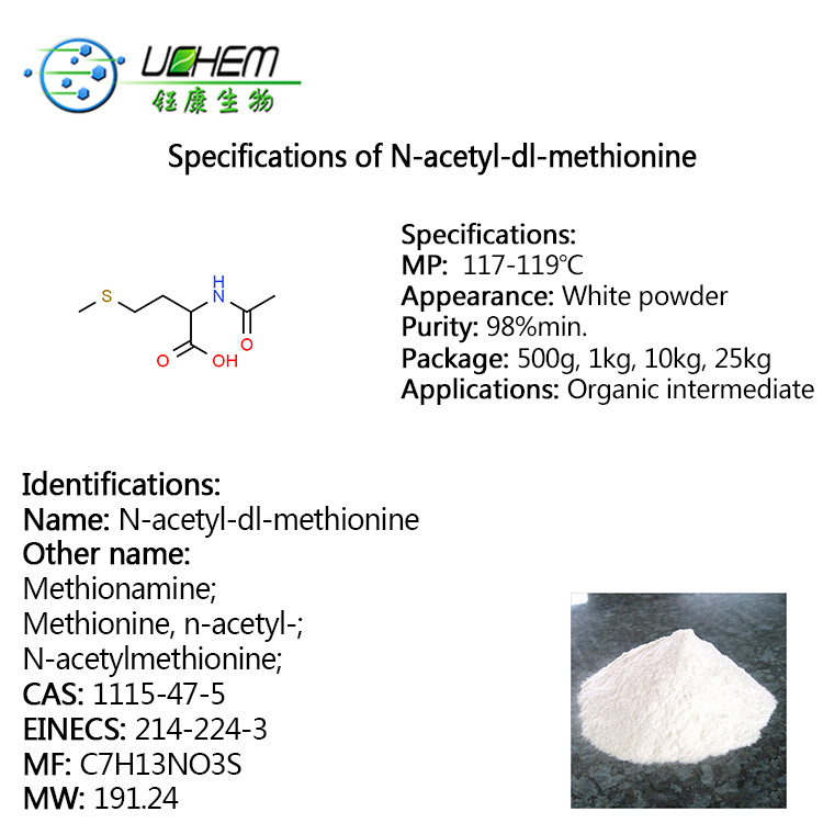 Good Price N-Acetyl-DL-methionine CAS 1115-47-5