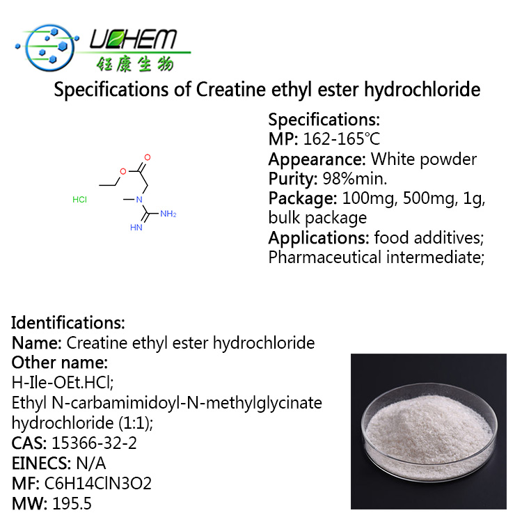 High Quality Ethyl 2-(1-methylguanidino)acetate hydrochloride CAS 15366-32-2