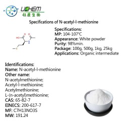 Factory Supply Ready Stock N-Acetyl-L-methionine CAS 65-82-7