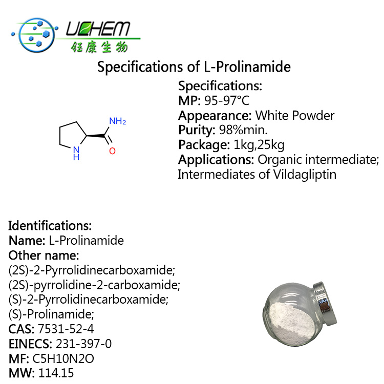 High Quality L-Prolinamide CAS 7531-52-4 with good price
