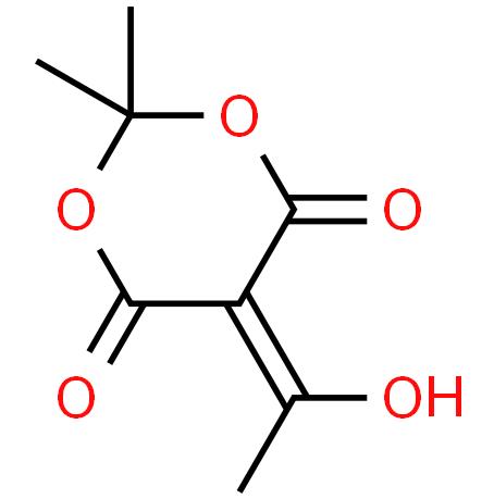 Hot selling 97% 5-(1-Hydroxyethylidene)-2,2-dimethyl-1,3-dioxane-4,6-dione cas 85920-63-4 with low price