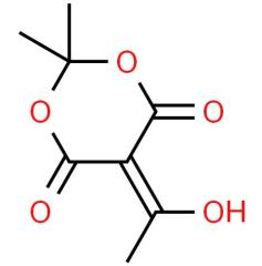 Hot selling 97% 5-(1-Hydroxyethylidene)-2,2-dimethyl-1,3-dioxane-4,6-dione cas 85920-63-4 with low price