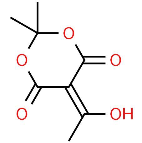 Hot selling 97% 5-(1-Hydroxyethylidene)-2,2-dimethyl-1,3-dioxane-4,6-dione cas 85920-63-4 with low price