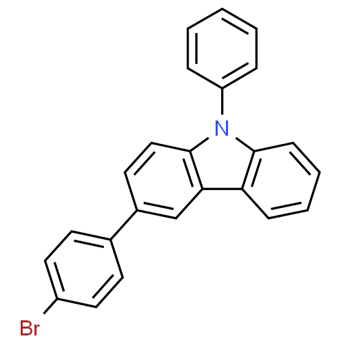 China High purity 98% 3-(4-Bromophenyl)-9-phenylcarbazole CAS 1028647-93-9 in stock