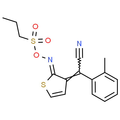 China High purity 99% (2Z)-(2-Methylphenyl)[(2Z)-2-{[(propylsulfonyl)oxy]imino}-3(2H)-thiophenylidene]acetonitrile CAS 852246-55-0 in stock