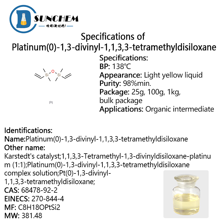 Manufacturer high quality Karstedt catalyst 99% CAS 68478-92-2
