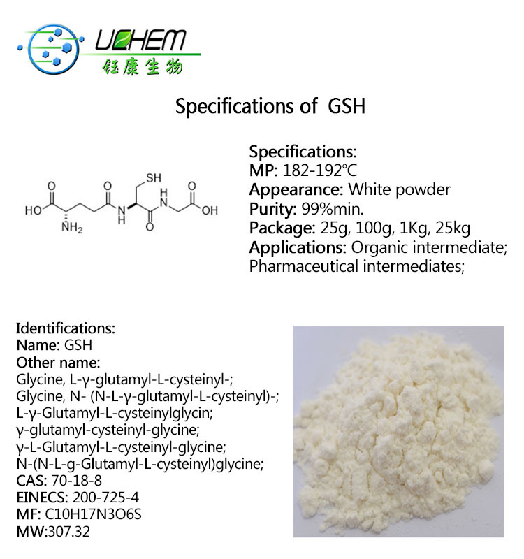 Hot selling Glutathione / L-glutathione CAS 70-18-8 Best Price