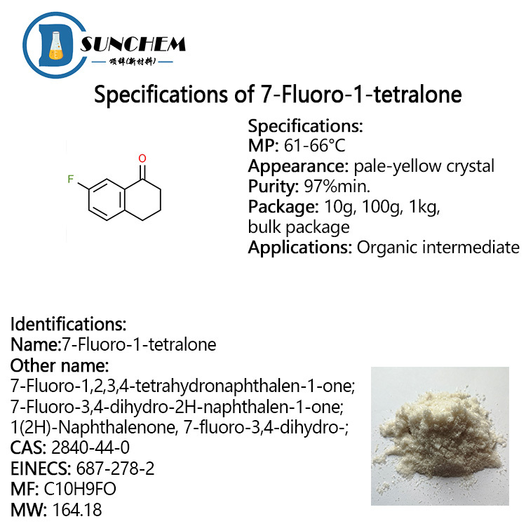 High quality 7-Fluoro-1-tetralone CAS 2840-44-0 with prompt delivery