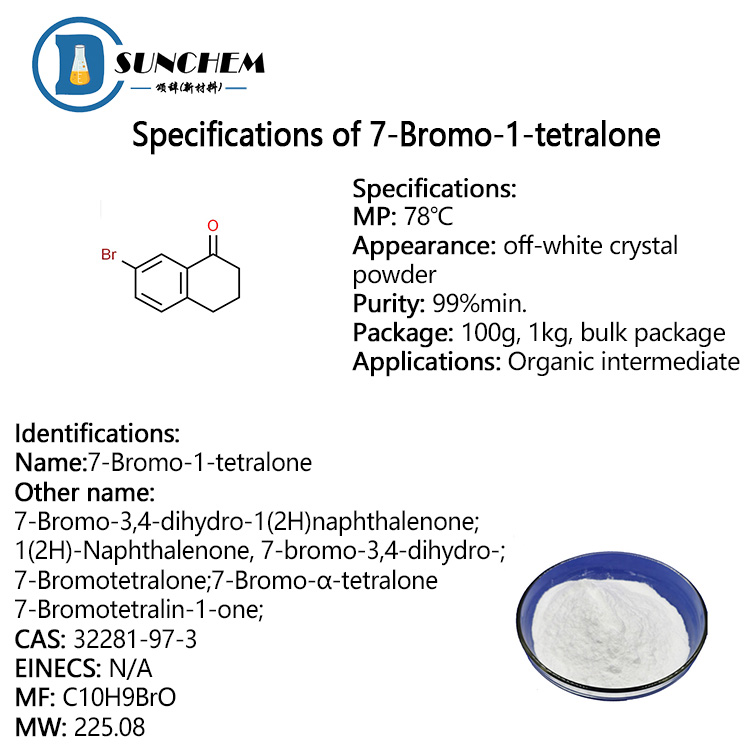 Wholesale 7-Bromo-1-tetralone cas 32281-97-3 in china