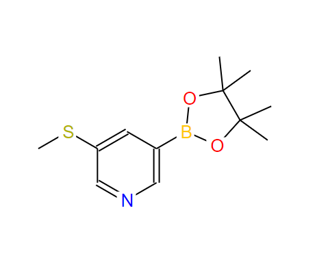 Professional supplier3-methylsulfanyl-5-(4,4,5,5-tetramethyl-1,3,2-dioxaborolan-2-yl)pyridine CAS 1171891-40-9