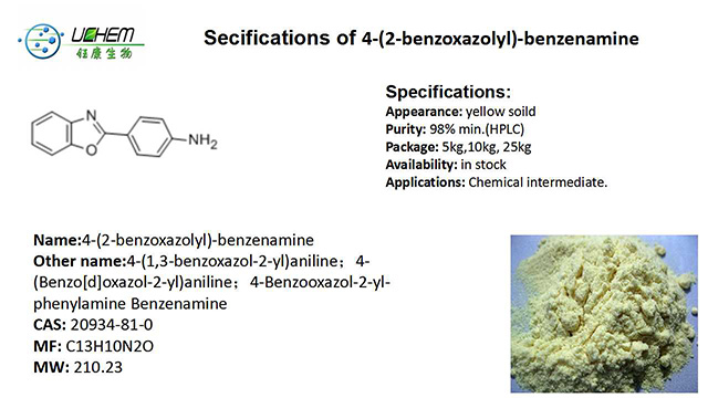 High quality 4-(2-benzoxazolyl)-benzenamine CAS 20934-81-0 with best price