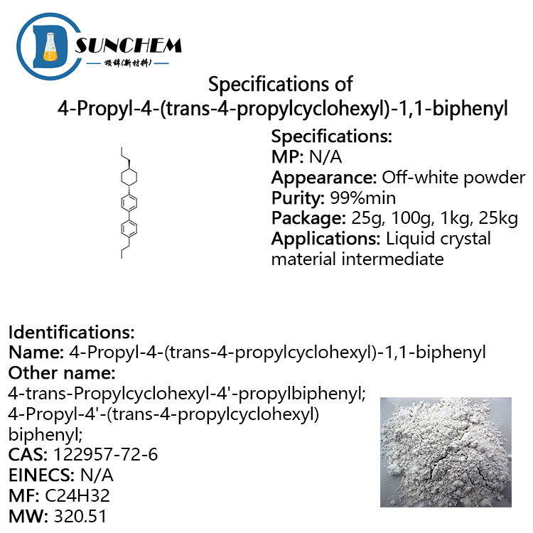 High purity 4-trans-Propylcyclohexyl-4'-propylbiphenyl CAS 122957-72-6