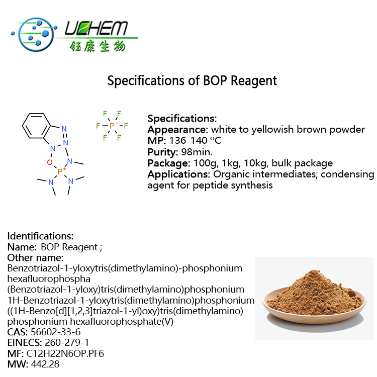 Best Quality 1H-Benzotriazol-1-yloxytris(dimethylamino)phosphoniumHexafluorophosphate cas 56602-33-6