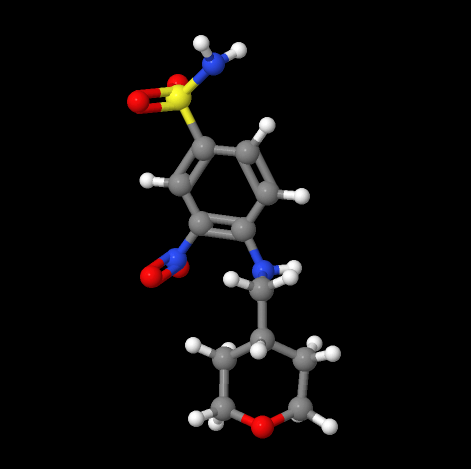 Factory supply 3-Nitro-4-[[(tetrahydropyran-4-yl)methyl]amino]benzenesulfonamide cas 1228779-96-1