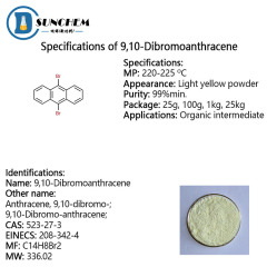 Best Quality 9,10-Dibromoanthracene cas no 523-27-3 with factory price