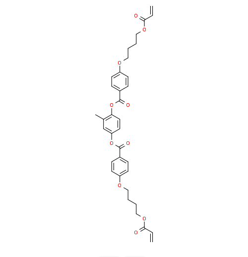 Factory 2-Methyl-1,4-phenylenebis{4-[4-(acryloyloxy)butoxy]benzoate} CAS 132900-75-5 in stock