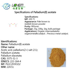 Factory price Palladium (II) Acetate cas 3375-31-3 with fast delivery