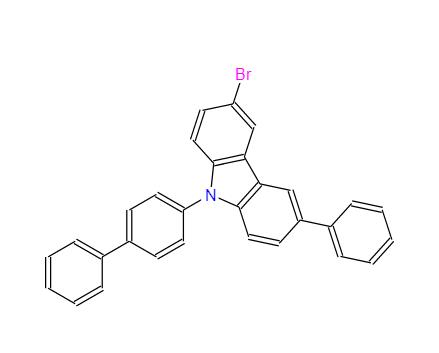 Professional Supplier 9-([1,1 -Biphenyl]-4-yl)-3-bromo-6-phenyl-9H-carbazole with best price CAS 1221238-03-4