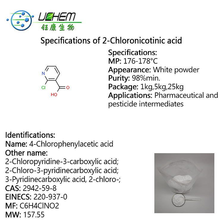 Hot selling high quality 2-Chloronicotinic acid cas 2942-59-8 with reasonable price