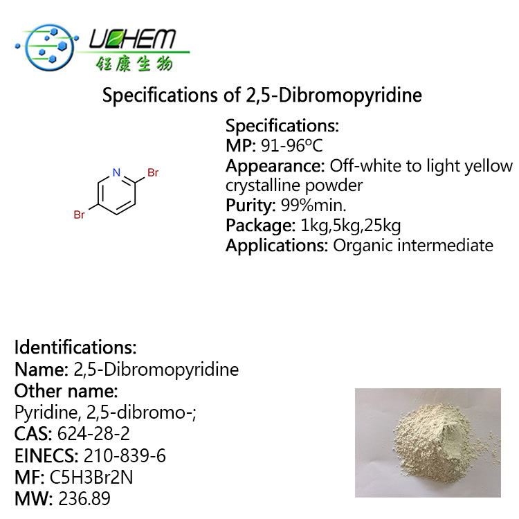 Hot sale 2,5-Dibromopyridine cas 624-28-2 with best price