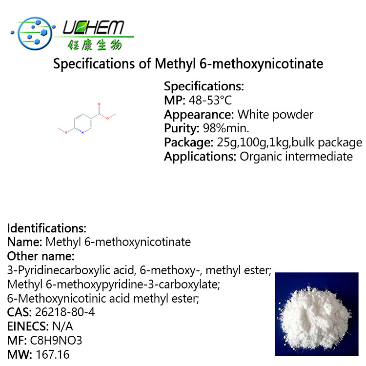 High purity Methyl 6-methoxynicotinate cas 26218-80-4 in stock
