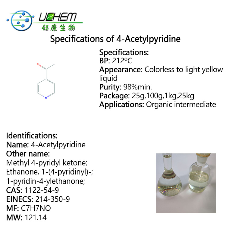 High quality 4-Acetylpyridine with good price cas 1122-54-9