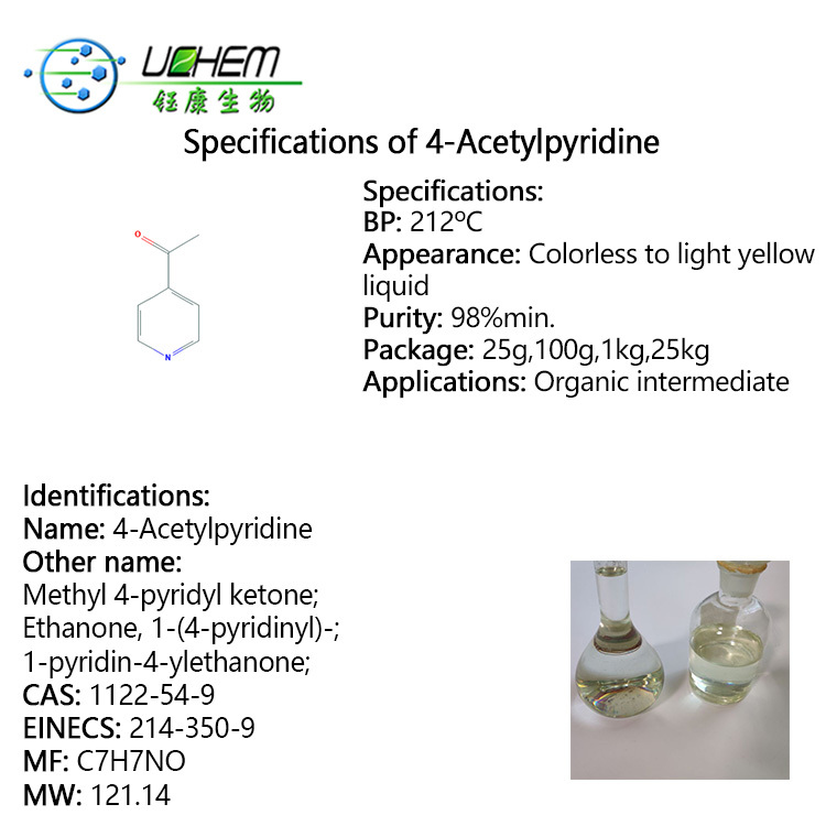 High quality 4-Acetylpyridine with good price cas 1122-54-9