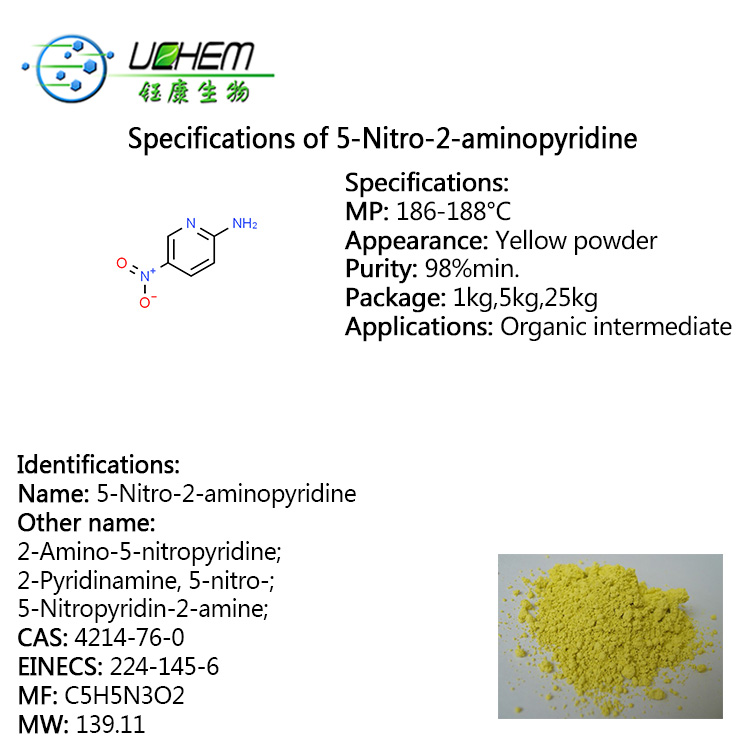 High quality 98% 2-Amino-5-nitropyridine CAS 4214-76-0 with best price
