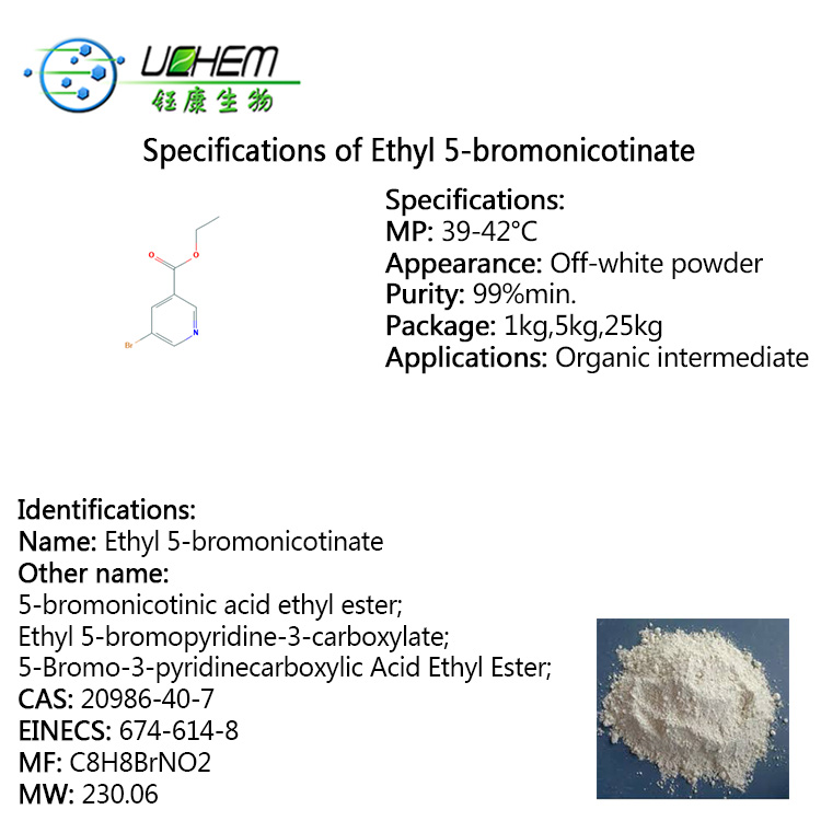 High Quality Ethyl 5-bromonicotinate CAS NO 20986-40-7 Manufacturer