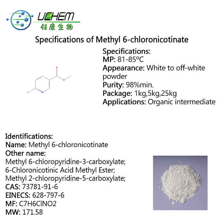 High quality Methyl 6-chloronicotinate cas 73781-91-6 in factory