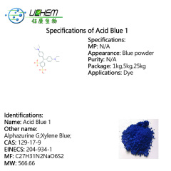 Big discount 99% Indigo Carmine, Acid blue 1 CAS 129-17-9 With best quality