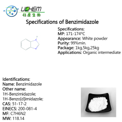 Factory Supply 99% Benzimidazole powder CAS 51-17-2 with best price