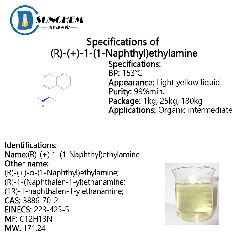 High Quality (R)-(+)-1-(1-Naphthyl)ethylamine cas 3886-70-2