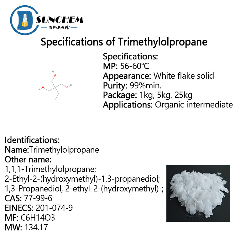 High quality TMP Trimethylolpropane CAS 77-99-6