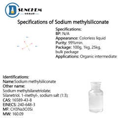 High Quality Sodium methylsiliconate CAS 16589-43-8