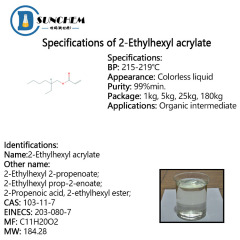 Professional Supply 99% 2-Ethylhexyl acrylate CAS 103-11-7