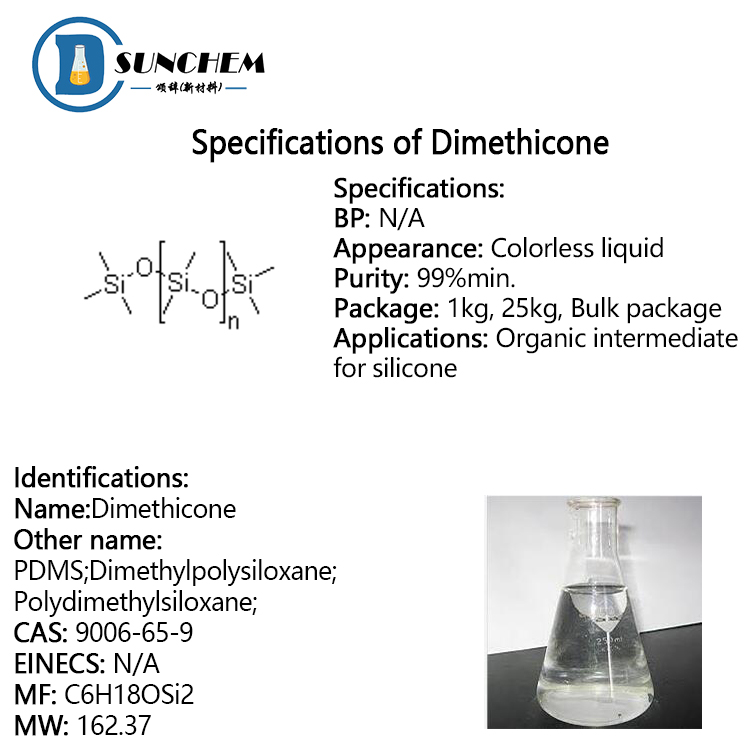 Professional Supply Polydimethylsiloxane / PDMS CAS 9006-65-9 with good price