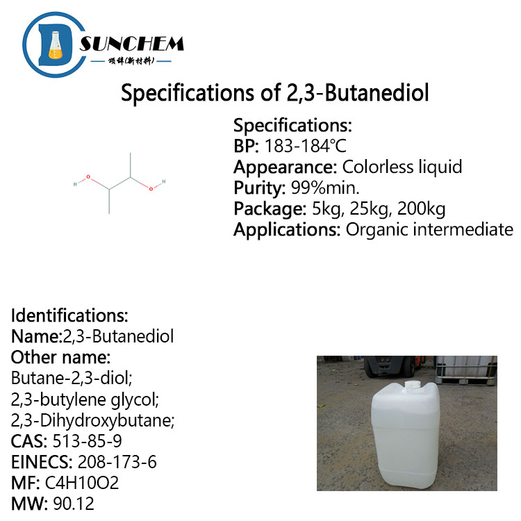 Supply Hot sale 2,3-Butanediol CAS 513-85-9 with good price