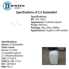 Supply Hot sale 2,3-Butanediol CAS 513-85-9 with good price