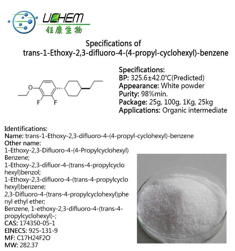 High purity TRANS-1-ETHOXY-2,3-DIFLUORO-4-(4-PROPYL-CYCLOHEXYL)-BENZENE CAS 174350-05-1