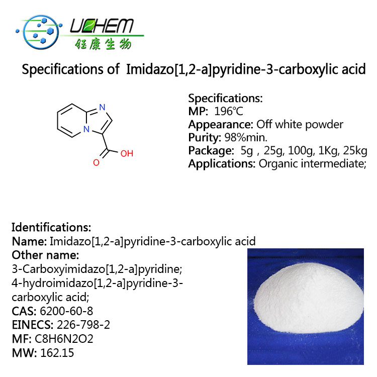 Imidazo[1,2-a]pyridine-3-carboxylic acid CAS NO 6200-60-8