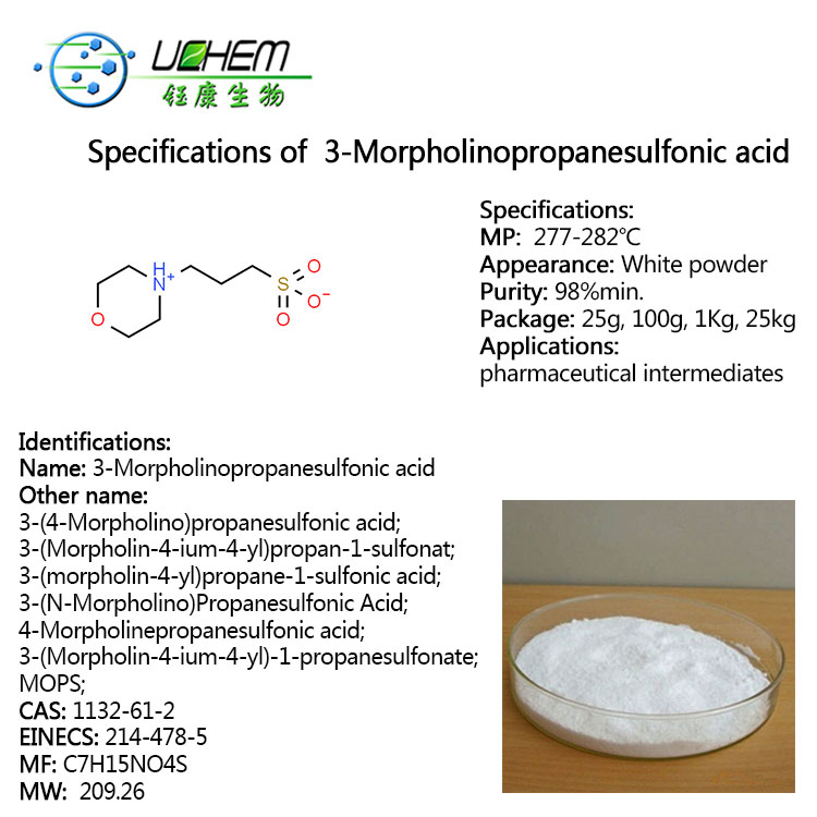 Wholesale MOPS 3-Morpholinopropanesulfonic acid CA NO 1132-61-2 in china