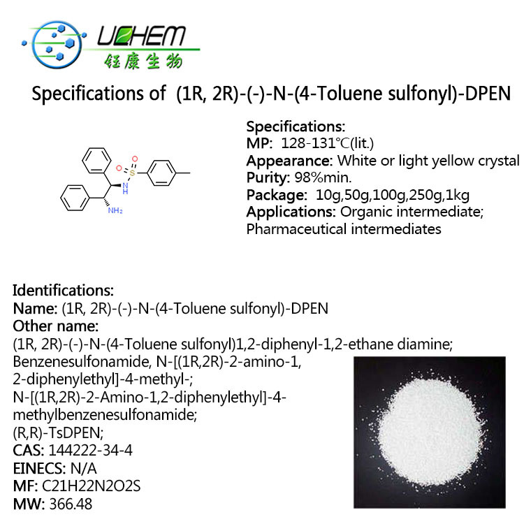 High Purity (1R, 2R)-(-)-N-(4-Toluene sulfonyl)-DPEN CAS NO 144222-34-4