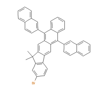 Good quality 2-Bromo-13,13-dimethyl-6,11-di(2-naphthyl)-13H-indeno[1,2-b]anthracene CAS 1196107-75-1