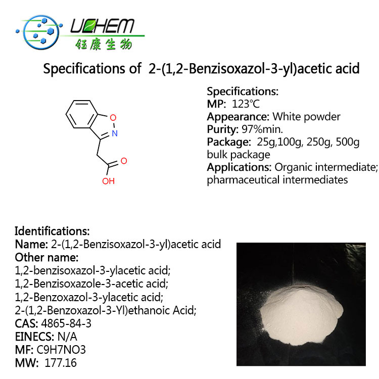 Professional Supplier 2-(1,2-Benzisoxazol-3-yl)acetic acid cas 4865-84-3