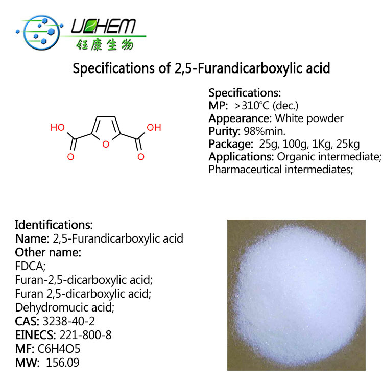 High purity 2,5-Furandicarboxylic acid CAS NO 3238-40-2