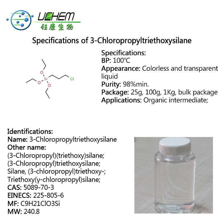 High quality 3-Chloropropyltriethoxysilane cas 5089-70-3 with best price